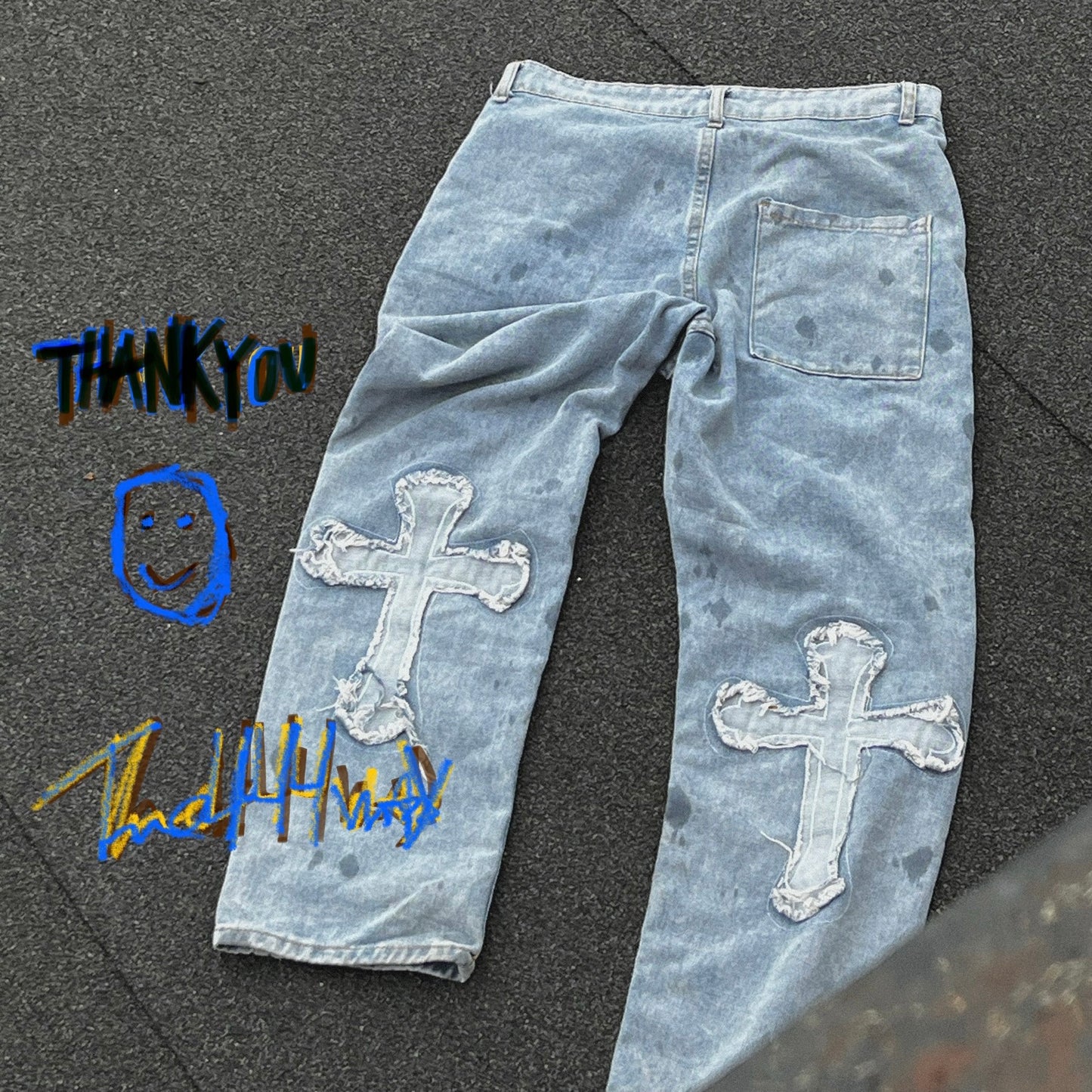 Cross Patch Jeans